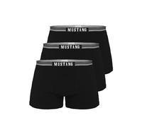MUSTANG Herren Retroshorts Vorteilspack, Boxershorts, Pants, True Denim, S-XL Schwarz L 3er Pack (1x3P)