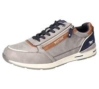 MUSTANG Herren Sneaker Halbschuh Schnürschuh Zipper und Schnürung 4154-316, Größe:41 EU, Farbe:Grau