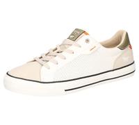 Mustang Herren 4198-303 Sneaker, beige/Weiss, 44 EU