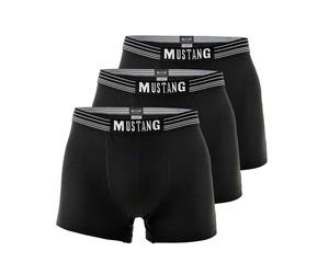MUSTANG Herren Boxershorts, 3er Pack - Retroshorts, Pants, True Denim Schwarz/Schwarz/Schwarz 2XL (Gr. XX-Large)