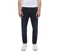 Mustang Herrenjeans Oregon Slim, Slim Fit, Dunkelblau mit Used-Effekten, W29 L30