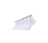 Mustang 6er Pack Midi Socken Herren weiß, 47-49
