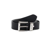 MUSTANG Herren Ledergürtel MG2104R04Z 40mm Gürtelbreite Braun Schwarz 120-130cm, Größe:130cm, Farbe:Schwarz (0790)