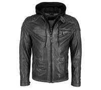 Mustang Lederjacke Herren grau, M