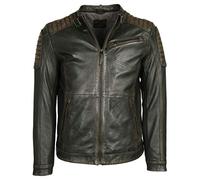 Lederjacke MUSTANG "3102051", Herren, Gr. S, braun, Obermaterial: 100% Leder, Lamm / Innenfutter: 100% Baumwolle / Fütterung: 100% Polyester / Ärmelfutter: 100% Polyester, ohne Bündchen, Jacken (25304