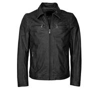 Lederjacke MUSTANG "31021630" Gr. 4XL, schwarz (black) Herren Jacken Übergangsjacken (60269122-4XL)