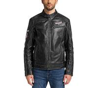 MUSTANG Herren Lederjacke Uwe Black XXL Black