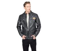 MUSTANG Herren Lederjacke Varberg Black 4XL