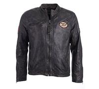 MUSTANG Herren Lederjacke Varberg Dunkelbraun 5XL