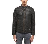 Lederjacke MUSTANG "Whyte", Herren, Gr. 4XL, braun, Obermaterial: 100% Lammleder; Innenfutter: 100% Baumwolle; Ärmelfutter: 100% Polyester, ohne Bündchen, Jacken (38218161-4XL) braun