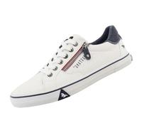 MUSTANG Herren Low-Top Sneaker, Männer Halbschuhe,Freizeitschuhe,Turnschuhe,Laufschuhe,schnürschuhe,schnürer,Sportschuhe,Weiß,45 EU
