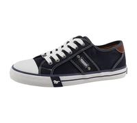 Sneaker MUSTANG SHOES "Calogero", Herren, Gr. 44, navy, Baumwolle, Schuhe Sneaker, Freizeitschuh, Halbschuh, Schnürschuh mit modischen Kontrastnähten (71709751-44) navy