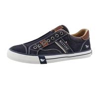 MUSTANG Herren Low-Top Sneaker, Männer Halbschuhe,Turnschuhe,Laufschuhe,Freizeit,sportlich,straßenschuhe,Strassenschuhe,Blau,44 EU