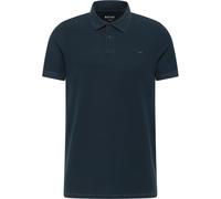 Kurzarmshirt MUSTANG "Herren Style Palco", Herren, Gr. S, blau (navy), Strick, 100% Baumwolle, Rundhals, Shirts (99186753-S) navy