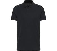 Mustang Poloshirt Palco schwarzes Baumwollhemd für Herren L Regular Fit
