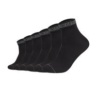 Mustang Herren Quartersocken, 6er Pack - Casual Cotton Quarter, uni Schwarz / 39-42 39-42 Schwarz