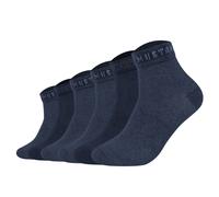 Mustang Herren Quartersocken, 6er Pack - Casual Organic Cotton Quarter, uni Jeans Mix 43-46