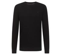 MUSTANG Herren Rundhals Pullover Elliot - Regular Fit S - 6XL Blau Schwarz, Größe:XXL, Farbe:Black 4142