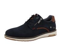 MUSTANG Herren Schnürschuh sportlicher Sneaker-Stil mit Farbakzenten 26M0031002, Größe:43 EU, Farbe:Blau