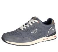 MUSTANG Herren Sneaker luftig sportlich und pflegeleichter Schnürschuh 4154-317, Größe:41 EU, Farbe:Blau