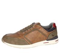 MUSTANG Herren Sneaker Schnürschuh Slipper Slip-on rutschfest bequem 4154-401, Größe:42 EU, Farbe:Braun