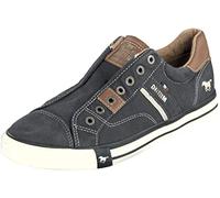 Slip-On Sneaker MUSTANG SHOES Gr. 44, grau (anthrazit) Herren Schuhe Stoffschuhe zum Schlupfen (15923852-44)