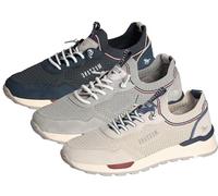 MUSTANG Herren Sneaker Sportschuh Schnürung Halbschuh 4186-308, Größe:44 EU, Farbe:Blau