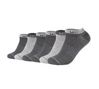 Mustang Herren Sneakersocken, 6er Pack - Casual Organic Cotton Sneaker, uni 43-46 Grau