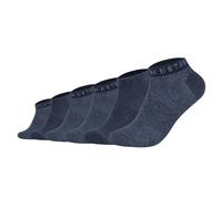 Sneakersocken MUSTANG "Sneakersocken 6er Pack" Gr. 39/42, blau (jeans mi) Herren Socken (87263441-39) jeans mi