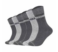 Mustang Herren Socken, 6er Pack - Casual Organic Cotton Socks, Crew Socken, uni Dunkelgrau Mix 39-42
