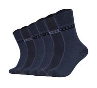 Mustang Herren Socken, 6er Pack - Casual Organic Cotton Socks, Crew Socken, uni Jeans Mix 43-46