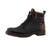 Winterstiefelette MUSTANG SHOES "Midor", Herren, Gr. 44, schwarz, Lederimitat, Textil, Basic, Schuhe Winterstiefelette, Schnürstiefel, Winterstiefel mit Warmfutter (77340913-44) schwarz