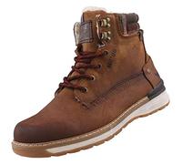 Mustang Lederimitat Stiefelette, braun, 45 Mittelbraun