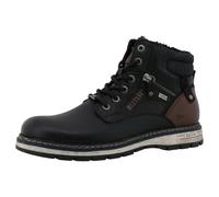 Winterboots MUSTANG SHOES "Mariko", Herren, Gr. 41, schwarz, Lederimitat, Textil, Basic, Schuhe, Workerboots, Schnürboots mit TEX-Ausstattung (32186266-41) schwarz