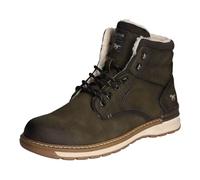 Schnürboots MUSTANG SHOES Gr. 45, grün (dunkelgrün used) Herren Schuhe Winterstiefel mit gepolsterter Innensohle (89272314-45)
