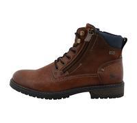 MUSTANG Schnürboots Marcas Herren Lederimitat Textilfutter gebraucht Braun Gr. 42