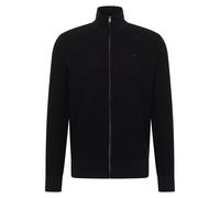 MUSTANG Herren Strickjacke - Escondido, Stehkragen, Zip, Regular Fit, Baumwolle Schwarz / 3XL XXXL Schwarz