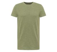 Kurzarmshirt MUSTANG "Herren Style Allen", Herren, Gr. L, grün, Jersey, 97% Baumwolle, 3% Polyester, Rundhals, Shirts (40282556-L) grün