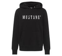 Sweatshirt MUSTANG "Herren Style Bronson", Herren, Gr. M, schwarz, Strick, 100% Baumwolle, regular fit, Sweatshirts Sweatshirt (68274552-M) schwarz