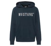 MUSTANG Herren Sweatshirt - Bronson, Hoodie, Kapuze, Logo, Bio-Baumwolle Dunkelblau L