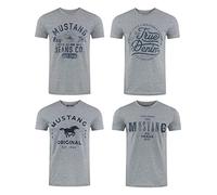 Mustang Basic Print Tee 6XL Grau (707615) Grau 6XL