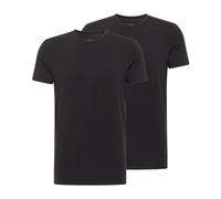 MUSTANG T-Shirt Allen 2er Pack Herren Regular Fit Schwarz Gr. S