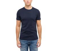 MUSTANG Herren T-Shirt Allen - Slim Fit S M L XL XXL 3XL Beige Schwarz Baumwolle, Größe:M, Farbe:Dark Sapphire - 4136