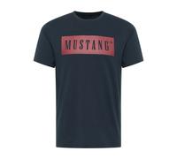 MUSTANG Herren T-Shirt Austin – Regular Fit, 100% Baumwolle, Rundhals – Größe S, Carbon 4135