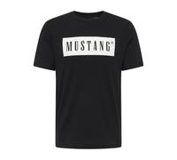 MUSTANG Herren T-Shirt Austin - Regular Fit S-3XL Weiss Schwarz Gün Baumwolle