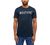MUSTANG T-Shirt Herren Regular Fit Kurzarm Rundhals Baumwolle blau, 4XL