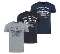 Mustang Basic Print S Schwarz (707477) Schwarz S