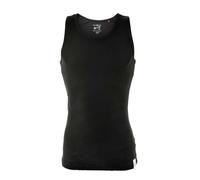 MUSTANG Herren Unterhemd Tanktop Doppelripp True Denim, 2er Pack, Schwarz, Größe L