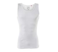 MUSTANG Herren Unterhemd, Vorteilspack, Tanktop, Doppelripp, True Denim, S-XXL Weiß / L / 4er Pack (2x2P) L Weiß