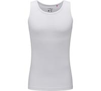 MUSTANG Herren Unterhemd, Vorteilspack, Tanktop, Doppelripp, True Denim, S-XXL Weiß M 2er Pack (1x2P)